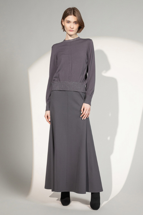 Lurex Detail Merino Sweater