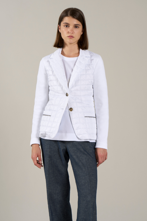 Quilted Knit Blazer