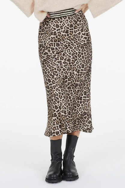 Leopard Pull On Skirt