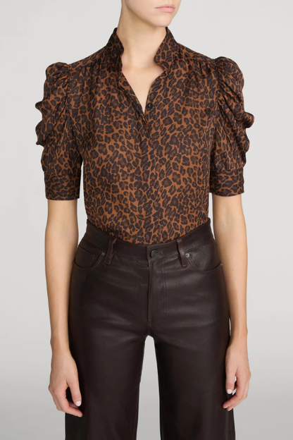 The Gillian Blouse - Leopard