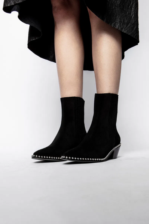 Tyler Suede Studded Boots