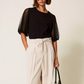 Tulle Sleeve T-shirt