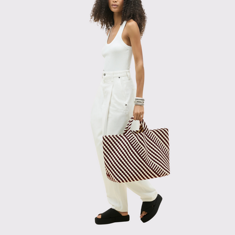 Naghedi St. Barths Large Tote Striped Raveena