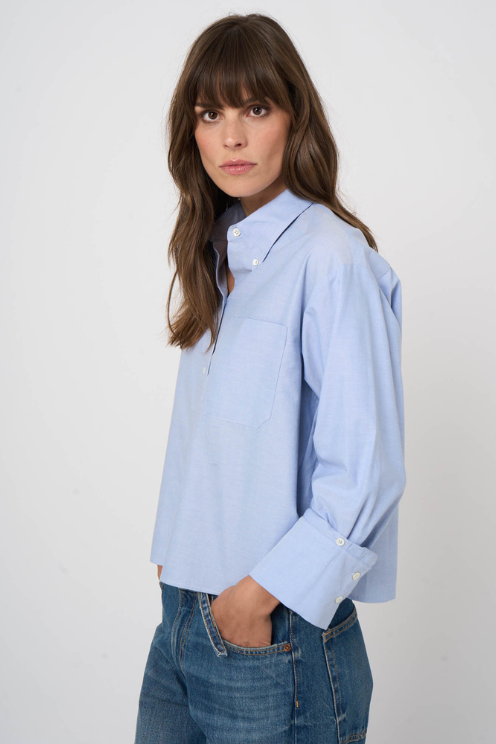 Boxy Button-Down Shirt