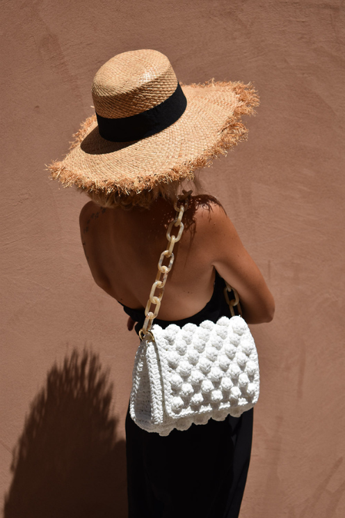 101/M Bubbles Bag in White