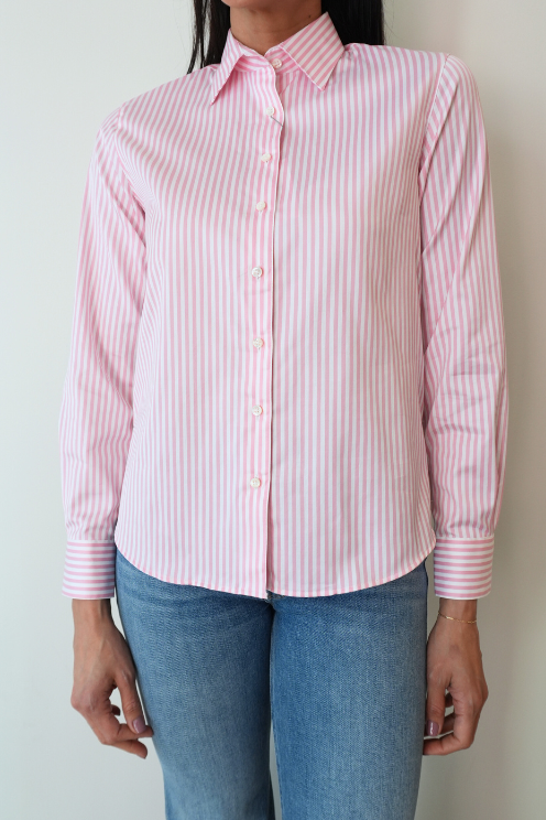 Siri Shirt - Pink Stripe