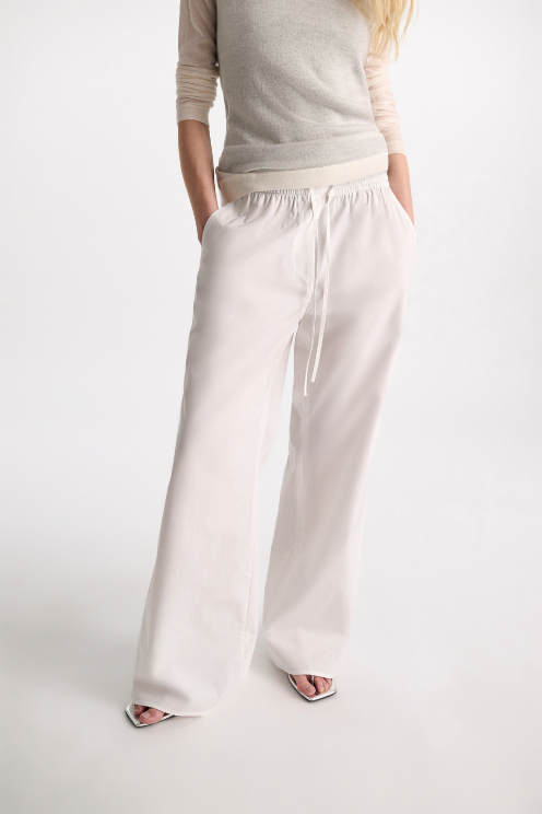 Cotton-poplin Pants