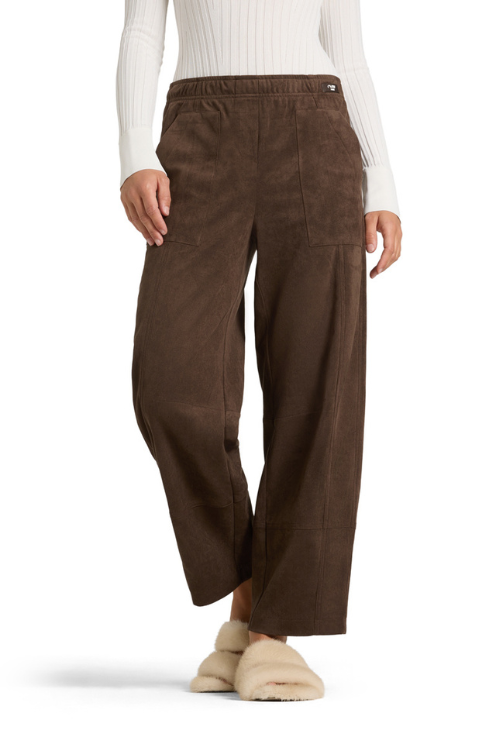 Ophelia Faux Suede O-shape Pull on Pant
