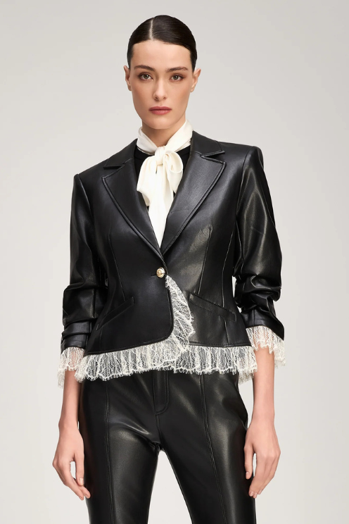 Vegan Leather Le Petit Roxie Blazer