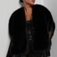 Nathalia Faux Fur Cape