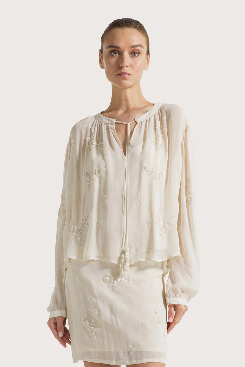 Embroidered Georgette Tunic