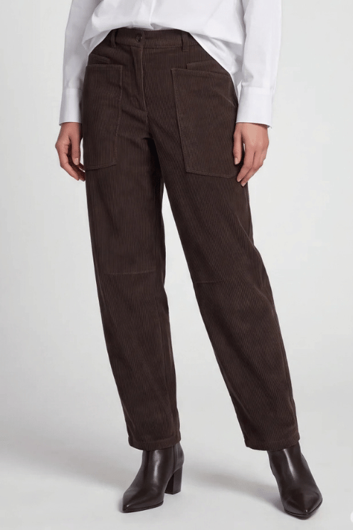 Barrel Pants with Patch Pockets