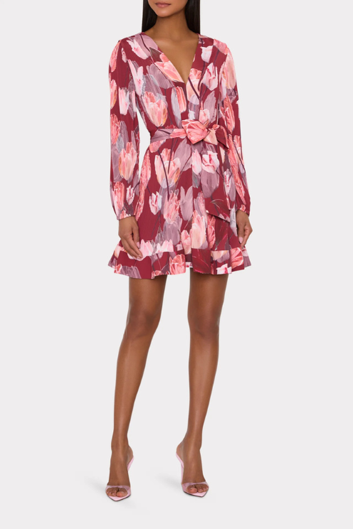Liv Printed Pleated Dress