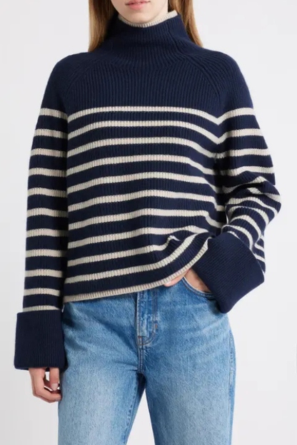 Ilaria Stripe Turtleneck
