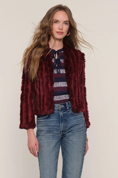 Rosa Jacket in Sangria