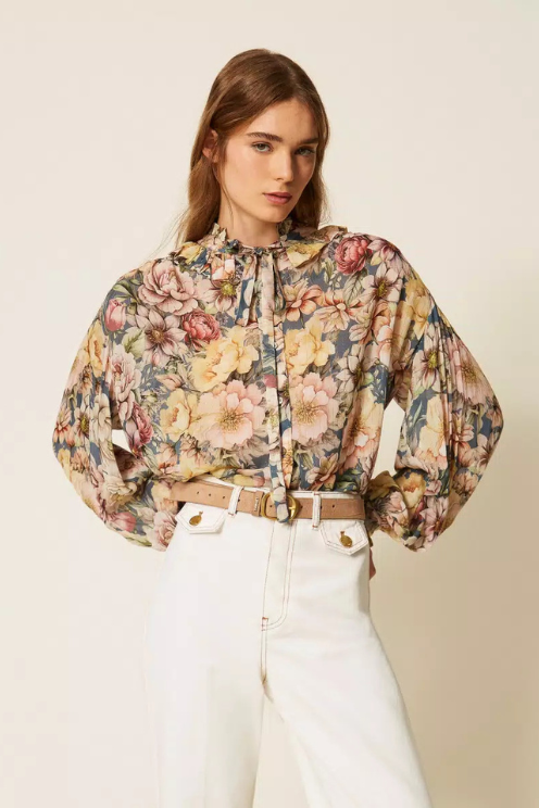 Floral Crepe Blouse