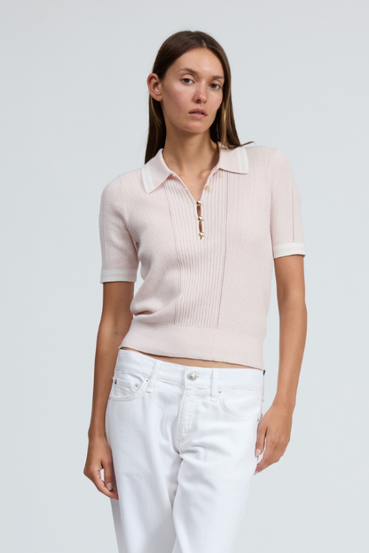 Laurie Tipped Short Sleeve Polo
