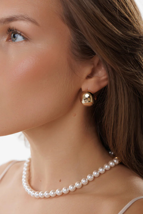 Lock Pearl Necklace