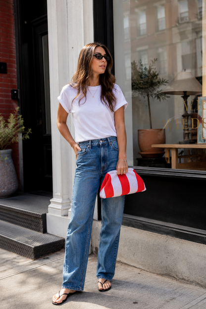 City Girl Pouch Lilac/Red