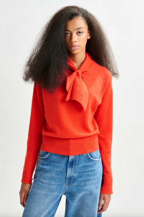 Cashmere Bow Tie Sweater