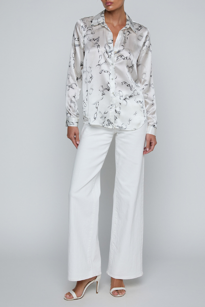 Tyler Silk Chain Print Blouse