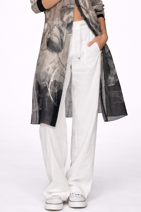 Drawstring Summer-weight Trousers