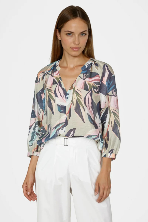 Raglan Printed Blouse