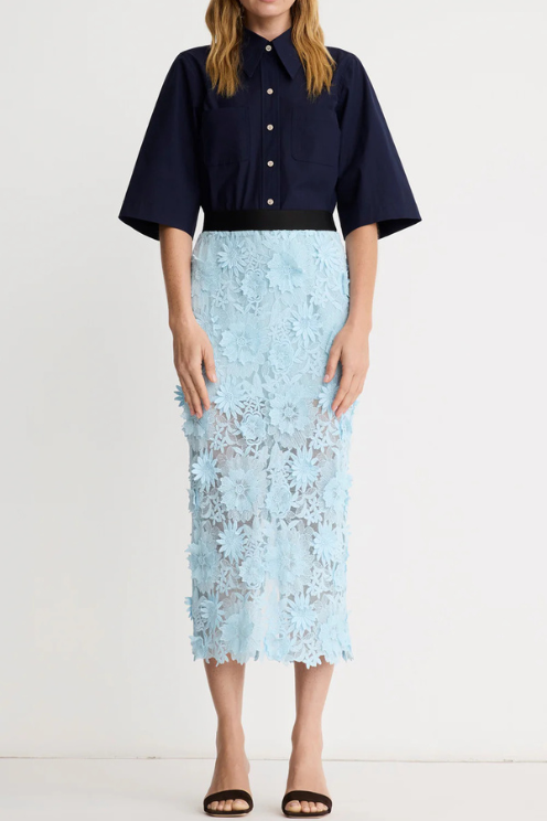 Applique Pencil Skirt