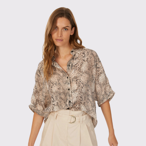 Marc Aurel Snake Print Blouse