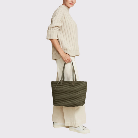 Naghedi Jetsetter Small Tote in Olive