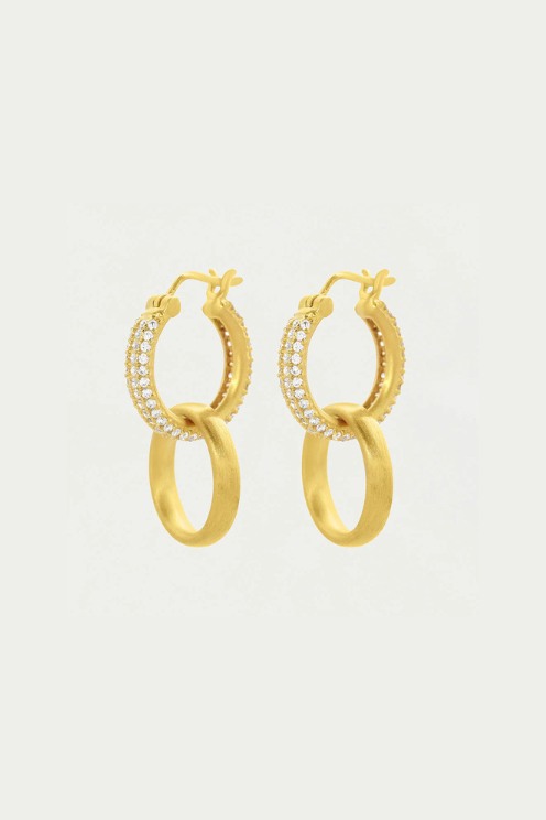 Signature Pavé Huggie Hoops
