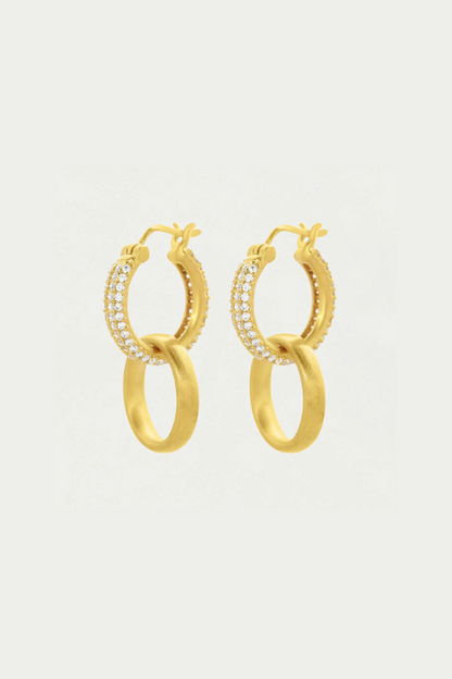 Signature Pavé Huggie Hoops