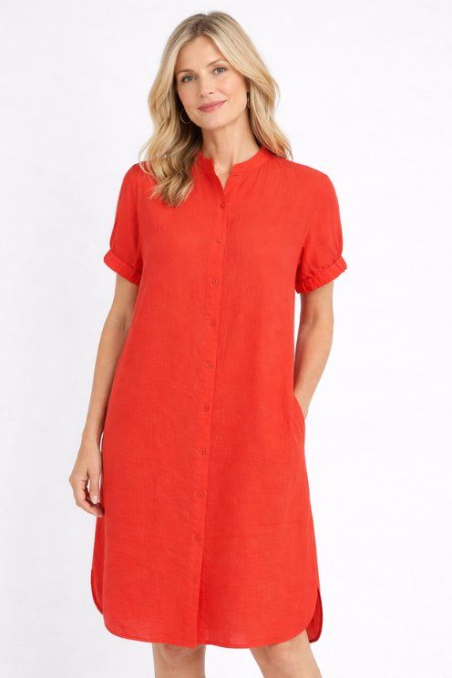 Arleth SS Linen Dress