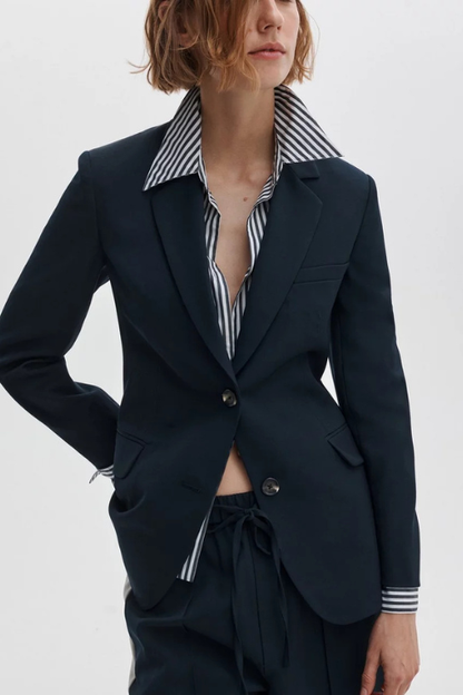 Frank Mixed-Media Blazer