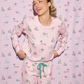 Peace & Pawlidays Dog Print Pants Set