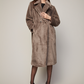 Taupe Bear Faux Fur Coat