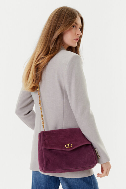 Reversible Suede Leather Handbag
