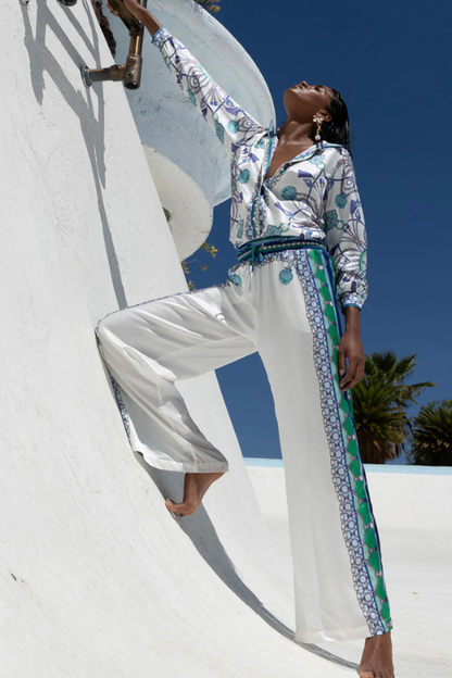 Enya Silk Charmeuse Top