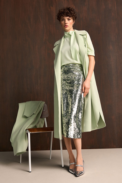 Sequin Midi Skirt