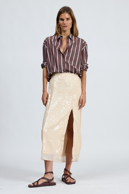 Connie Striped Poplin Shirt