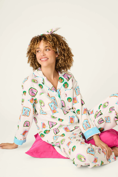 Picture Purrfect Pet Portraits 3-Piece Flannel PJ Set