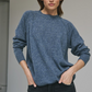 Relaxed Fit Raglan Crew With Rib Detail