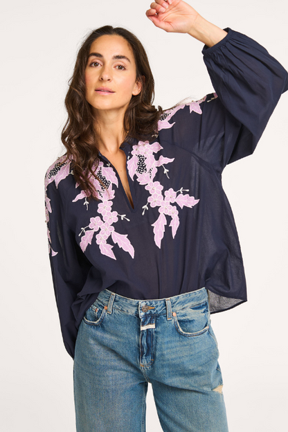 Cotton Embroidered Blouse
