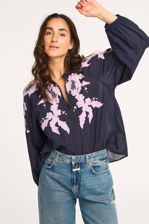 Cotton Embroidered Blouse