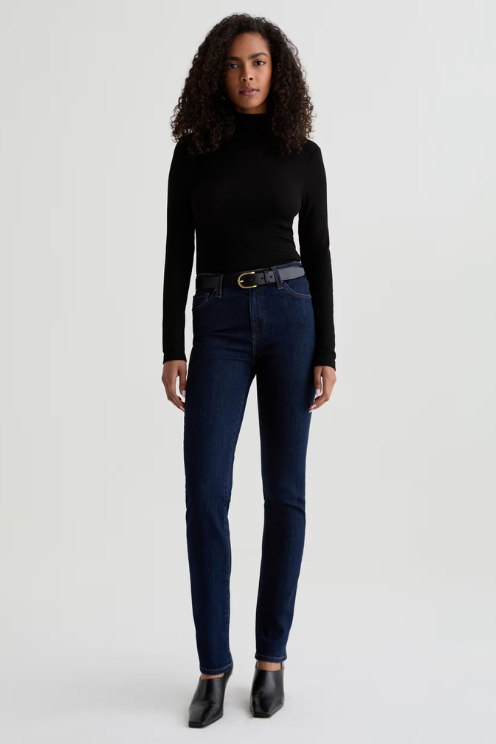 Mari Extended Mid-Rise Slim Straight