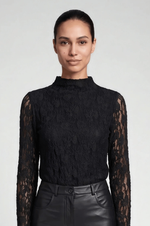 Long Sleeve Lace Shirt