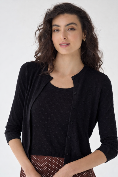Sheer Dot Cardigan
