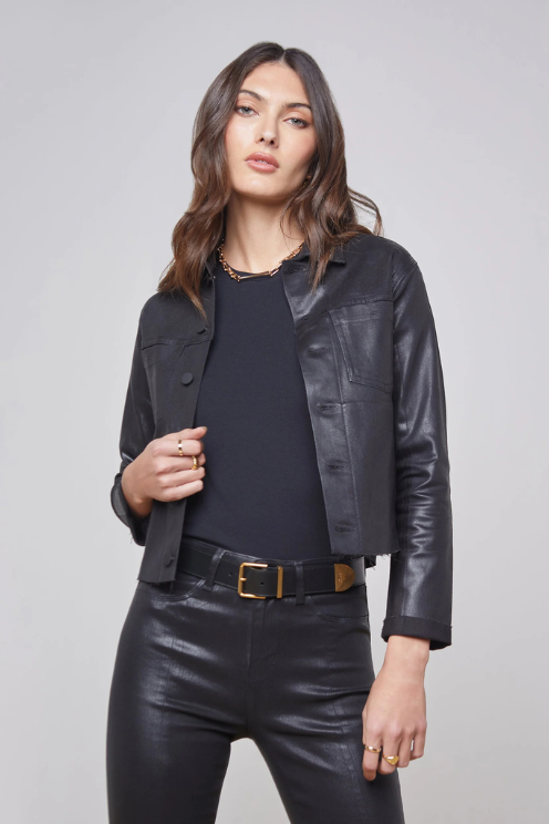 Janelle Coated Denim Jacket