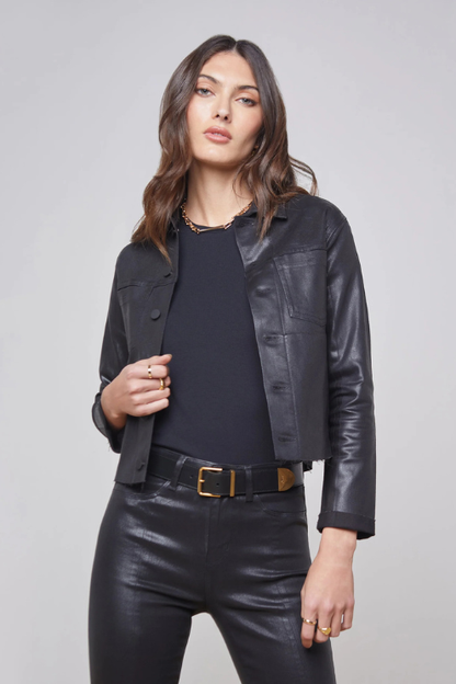 Janelle Coated Denim Jacket