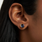 Signature Midi Studs Midnight Blue